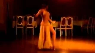 Belly dancer Azza performing to a Lebanese song